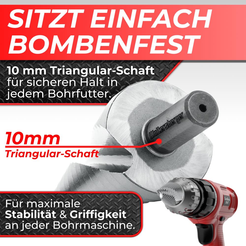 Woltersberger HSS Stufenbohrer Spiral Ø 4-32 mm 15 Stufen Woltersberger HSS Stufenbohrer Spiral Ø 4-32 mm 15 Stufen