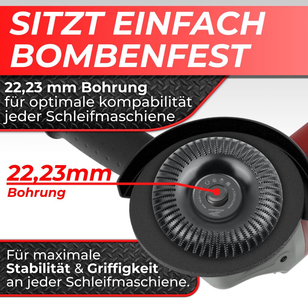 Raspelscheiben Ø 125mm flach