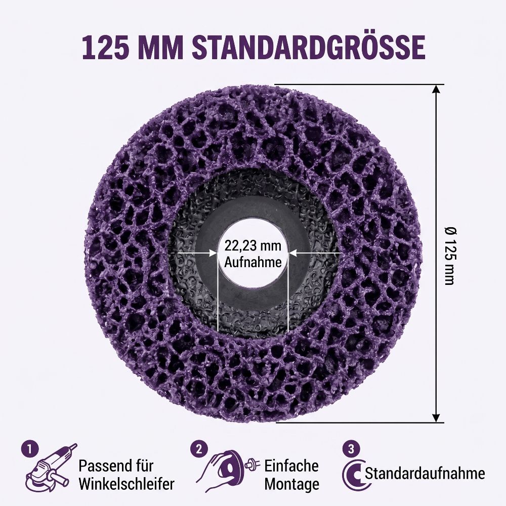 Reinigungsscheibe Purple 115mm und 125 mm