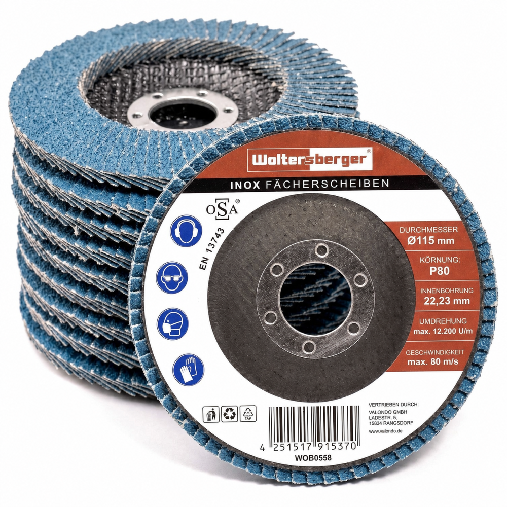 Fächerscheiben Ø115 Blau
