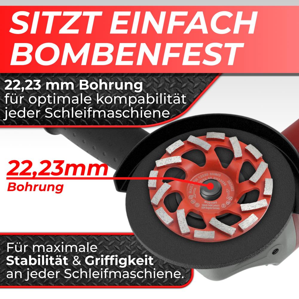 Woltersberger® Diamantschleiftopf 125mm Typ A