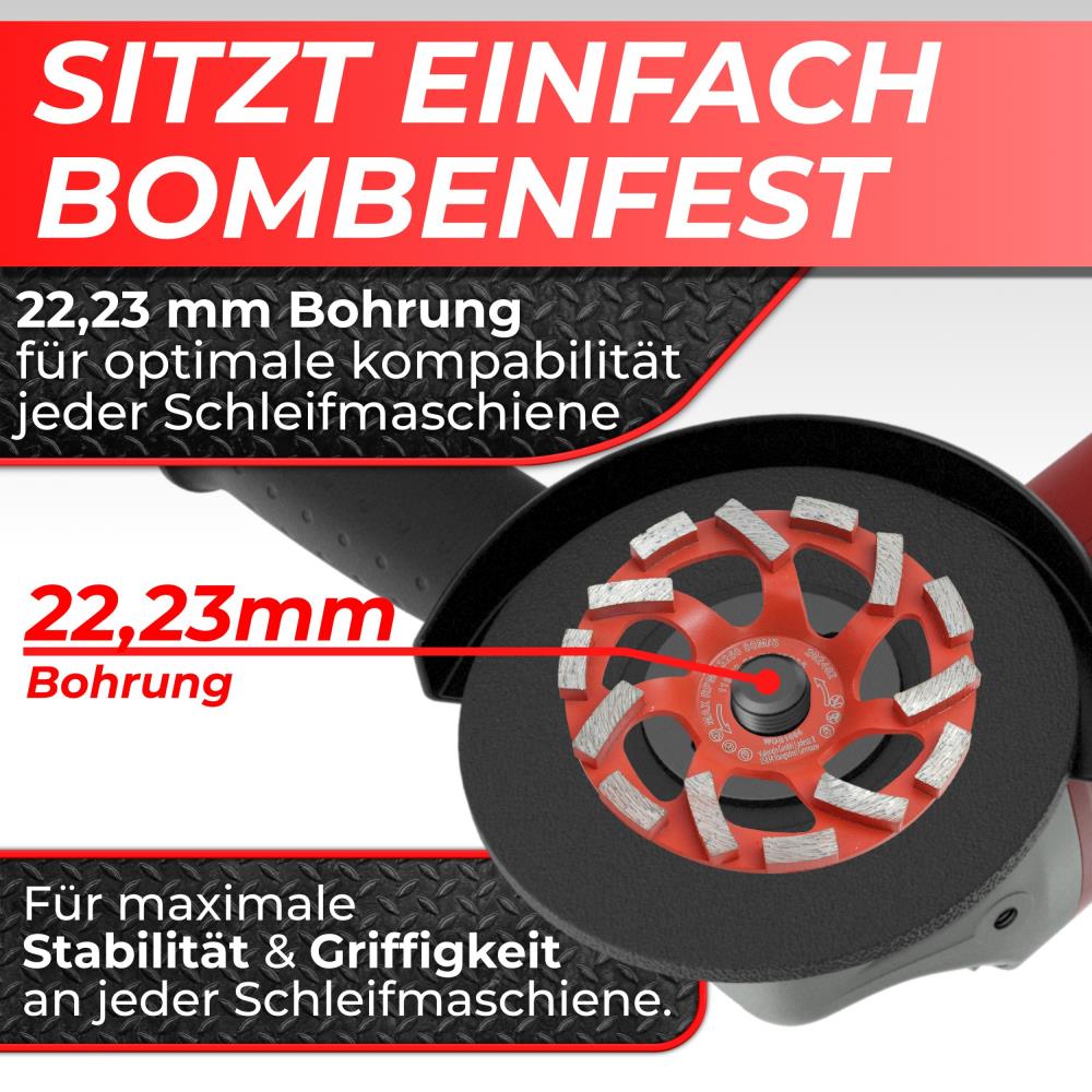 Woltersberger® Diamantschleiftopf 115mm Typ A