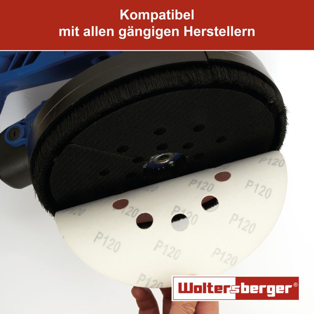Woltersberger® Schleifscheibe 225mm Rot P40 8+1 Loch 30 St.