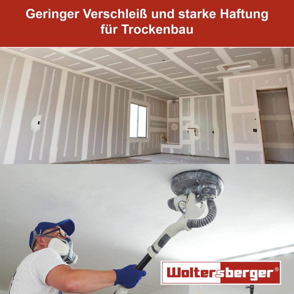 Woltersberger® Schleifscheibe 225mm Rot P40 8+1 Loch 30 St.