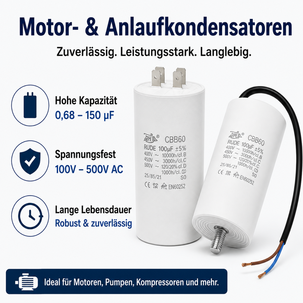 Kondensator Kabel und Stecker